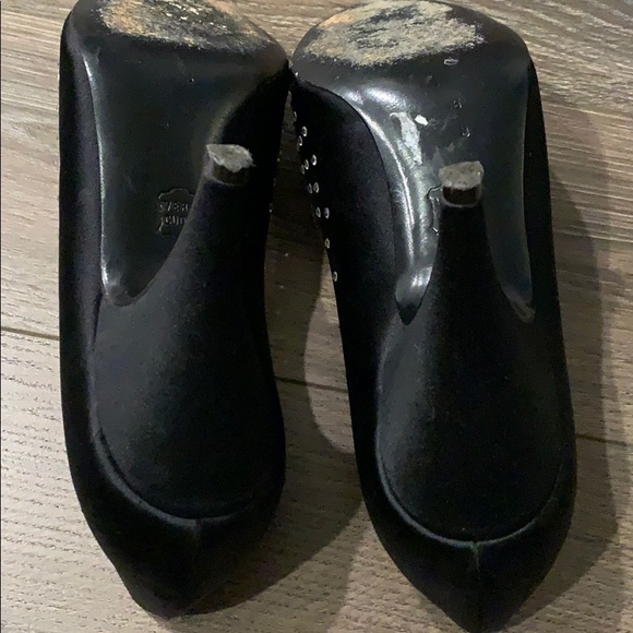 Bruno Magli Satin and Rhinestones Evening Pumps - Picture 9 of 10